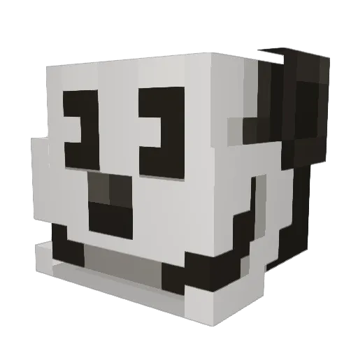 _Ksa Minecraft avatar head, 3D render
