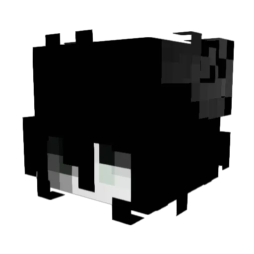 _KuCJIa9I_ Minecraft avatar head, 3D render