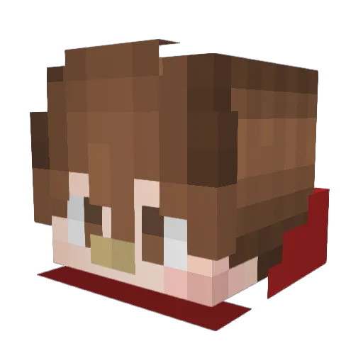 _Kubota_ Minecraft avatar head, 3D render