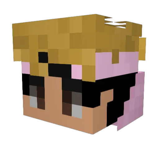 _Kubsik_ Minecraft avatar head, 3D render