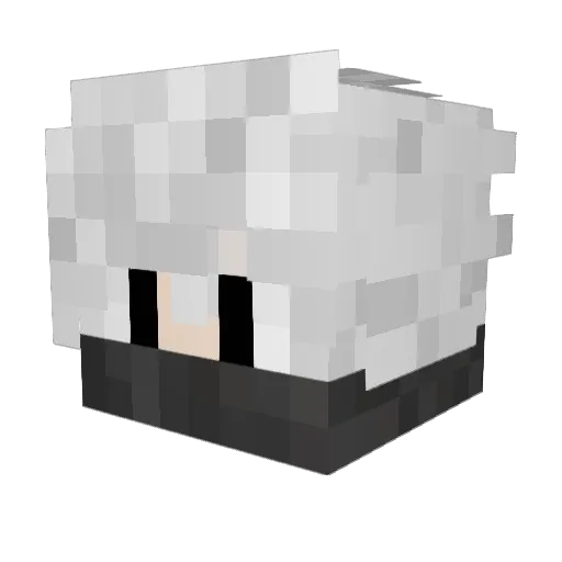 _KuhLP_ Minecraft avatar head, 3D render