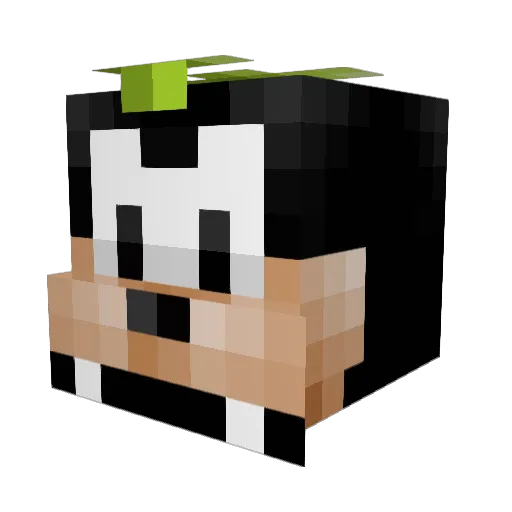 _Kung_Fu_Panda_ Minecraft avatar head, 3D render