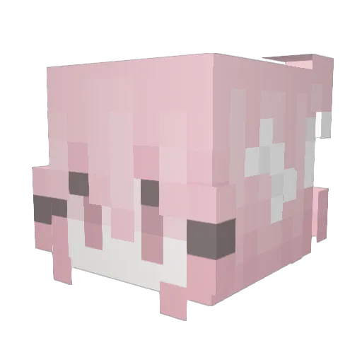 _Kv2 Minecraft avatar head, 3D render