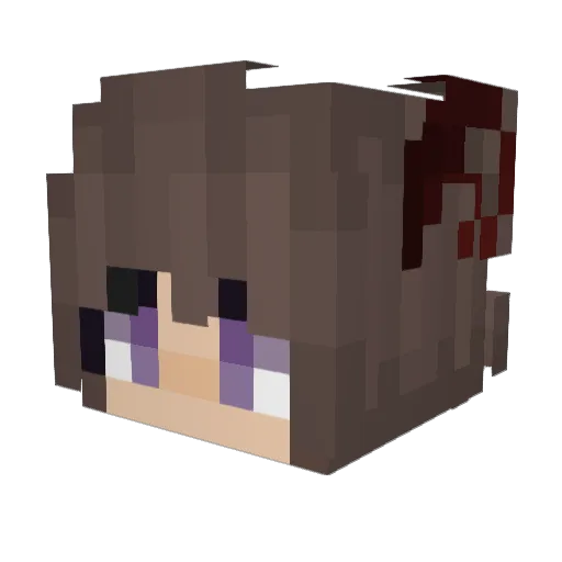 _Kwizi_ Minecraft avatar head, 3D render