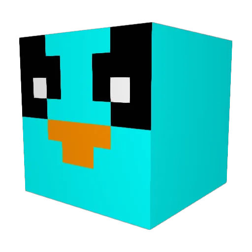 _Ky0ko Minecraft avatar head, 3D render