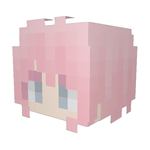 _Kyl1n Minecraft avatar head, 3D render
