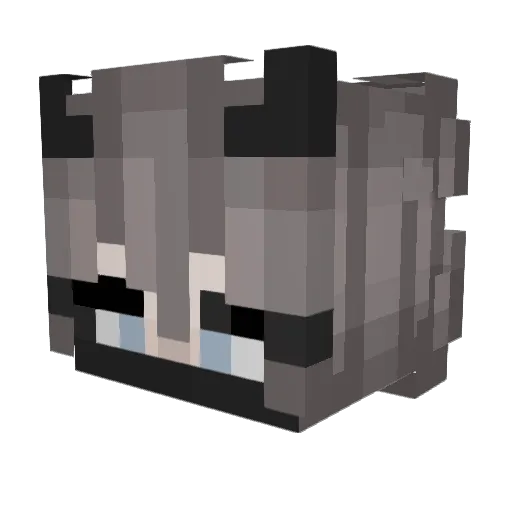 _Kyralia Minecraft avatar head, 3D render