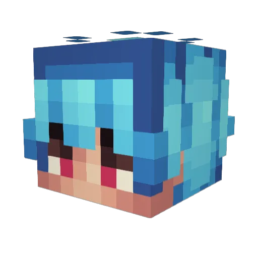 _Kytex_ Minecraft avatar head, 3D render