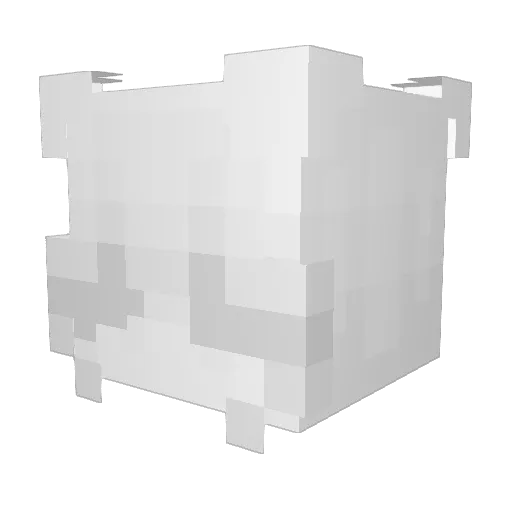 _L1S4 Minecraft avatar head, 3D render