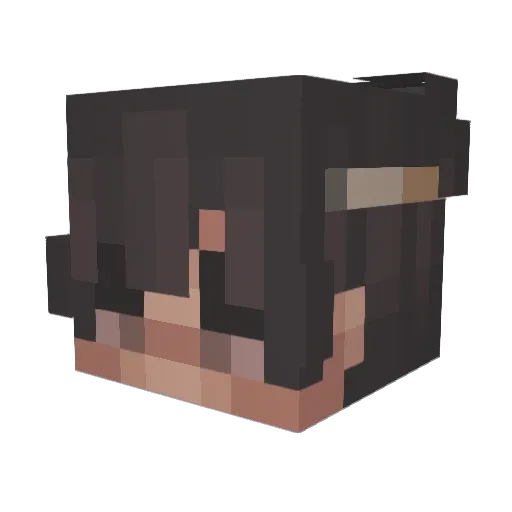 _L3v1AtHaN Minecraft avatar head, 3D render