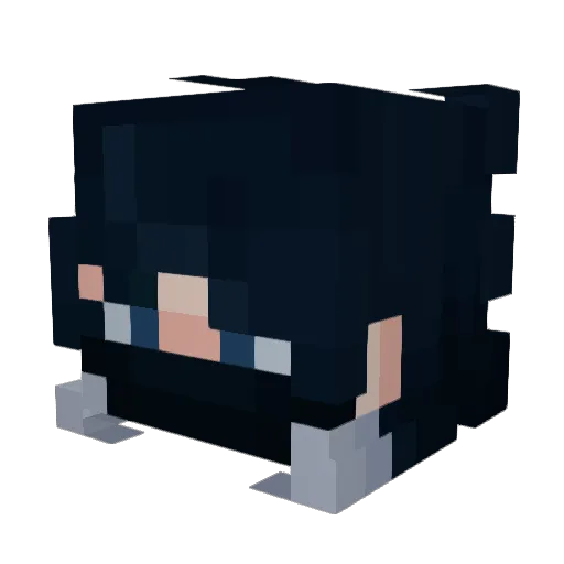 _L4dy_ Minecraft avatar head, 3D render