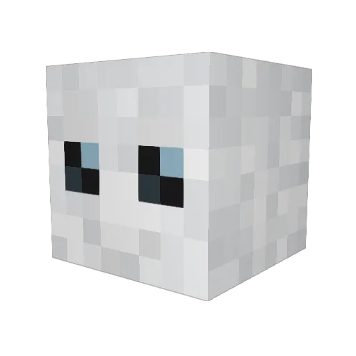 _LAFFA Minecraft avatar head, 3D render