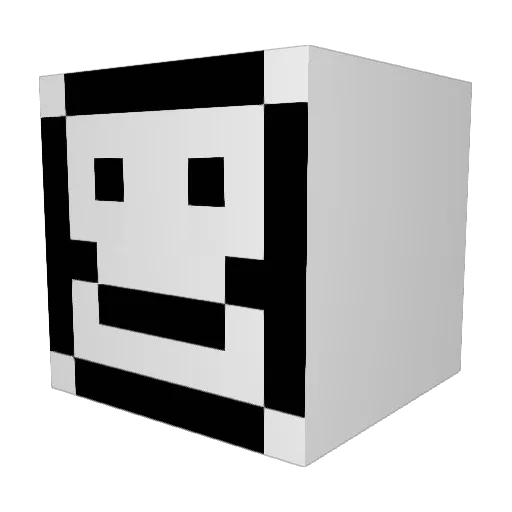 _LLawl1et Minecraft avatar head, 3D render