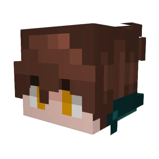 _LNY_ Minecraft avatar head, 3D render