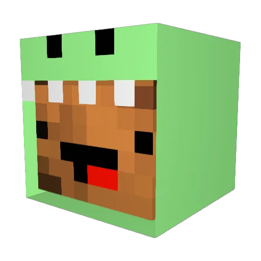 _LOOEY_ Minecraft avatar head, 3D render