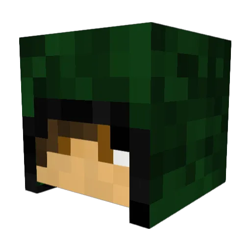 _LOgesch_ Minecraft avatar head, 3D render