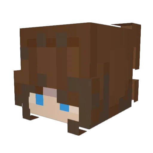 _LUCIA___ Minecraft avatar head, 3D render