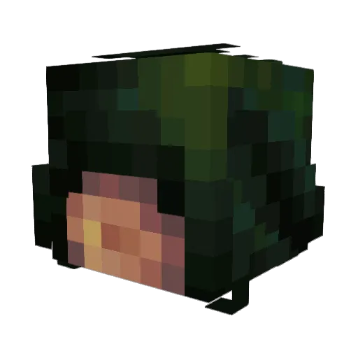 _LUKAZZ_ Minecraft avatar head, 3D render