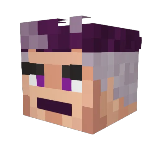 _LadroIsHere_ Minecraft avatar head, 3D render
