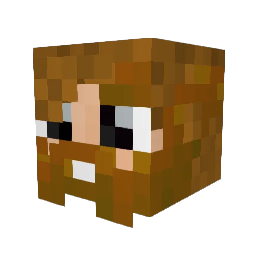 _Lajko_ Minecraft avatar head, 3D render