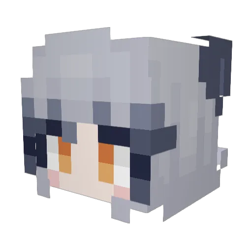 _LambdaEleven_ Minecraft avatar head, 3D render