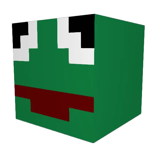 _Lammet_ Minecraft avatar head, 3D render