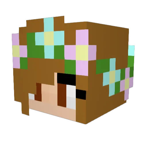 _LanaDelRey_ Minecraft avatar head, 3D render