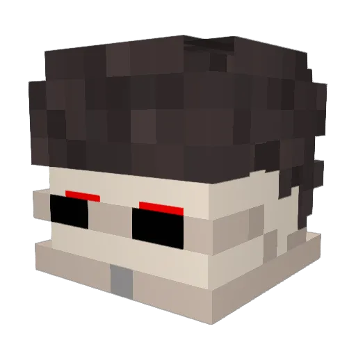 _Lape_ Minecraft avatar head, 3D render