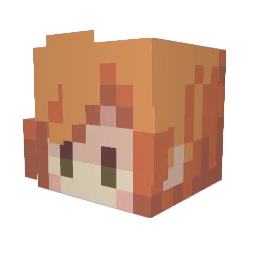 _Lastel_ Minecraft avatar head, 3D render