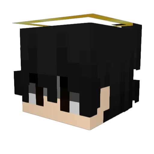 _LautiNiveyro_ Minecraft avatar head, 3D render