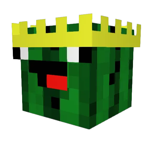 _LavaCreeper_ Minecraft avatar head, 3D render
