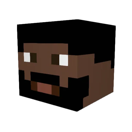 _LavaTaco_ Minecraft avatar head, 3D render