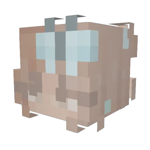 _Laventure_ Minecraft avatar head, 3D render
