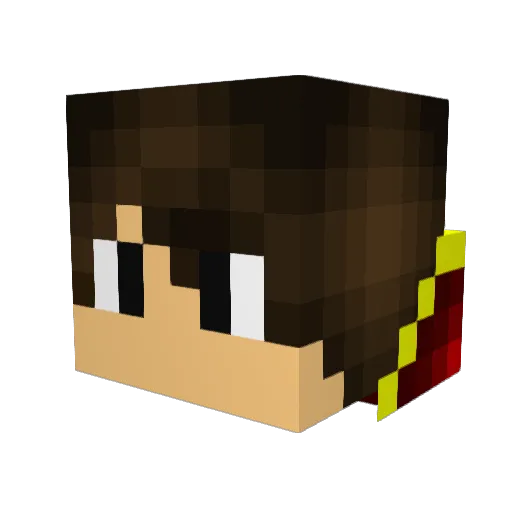 _Lawkki_ Minecraft avatar head, 3D render