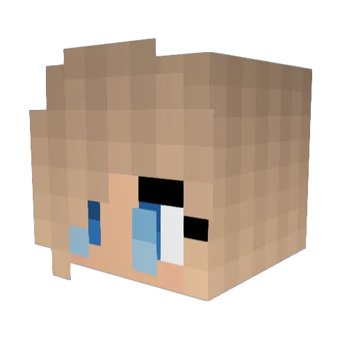 _Layana_ Minecraft avatar head, 3D render