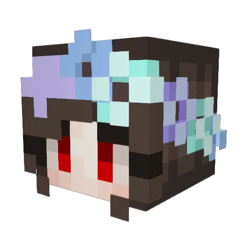 _Lazari_ Minecraft avatar head, 3D render