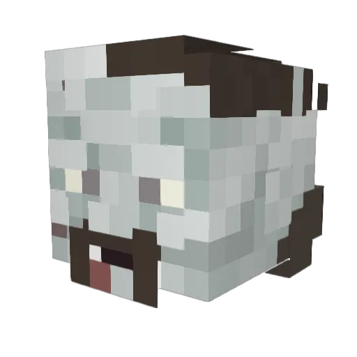 _Lazarus_Rising_ Minecraft avatar head, 3D render