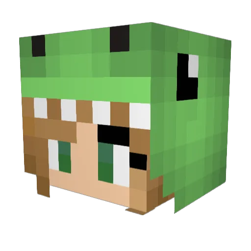 _Lazlo Minecraft avatar head, 3D render