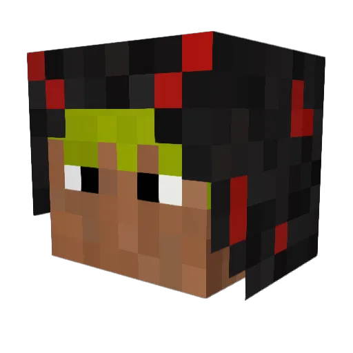 _Le_Dude_ Minecraft avatar head, 3D render