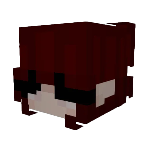 _Leafly_ Minecraft avatar head, 3D render