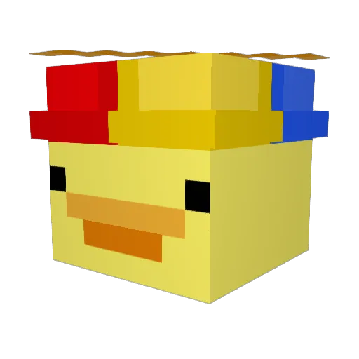 _Leberkas Minecraft avatar head, 3D render