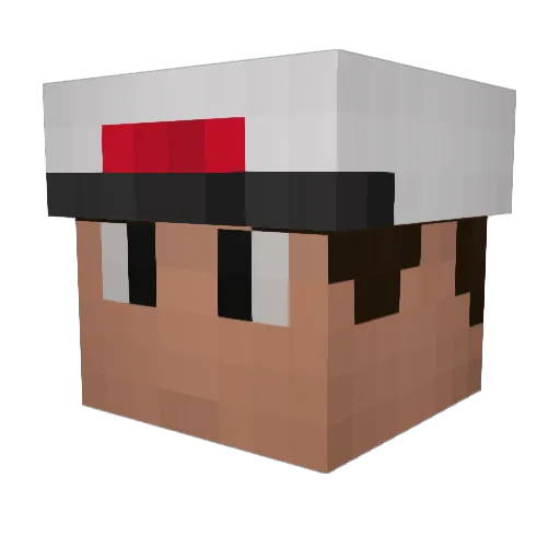_Lechero_ Minecraft avatar head, 3D render