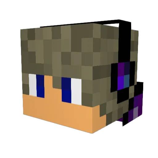 _Leeup Minecraft avatar head, 3D render