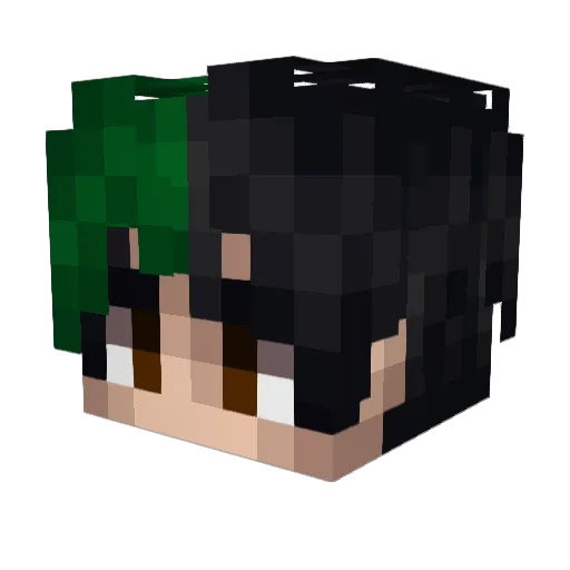 _LegiTZoondy_ Minecraft avatar head, 3D render