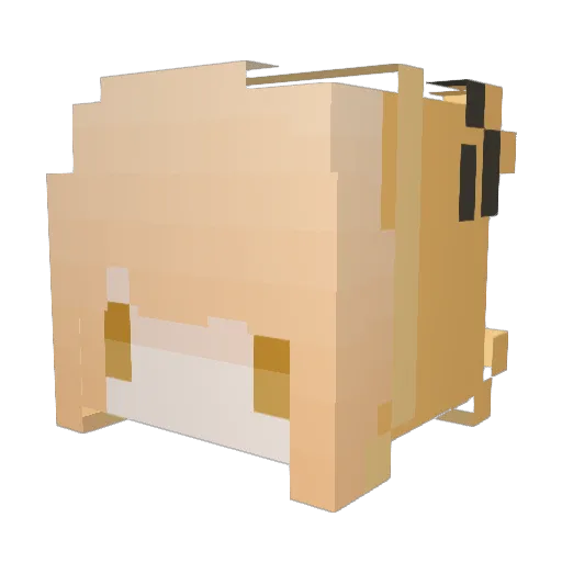 _LemonBee Minecraft avatar head, 3D render