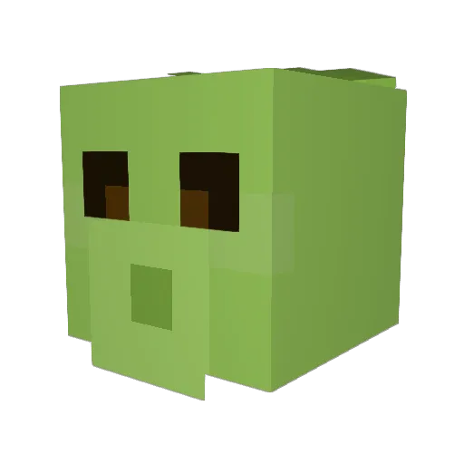 _Lemon_Knight_ Minecraft avatar head, 3D render
