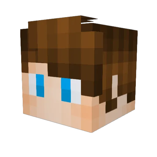_LeoMLG_ Minecraft avatar head, 3D render