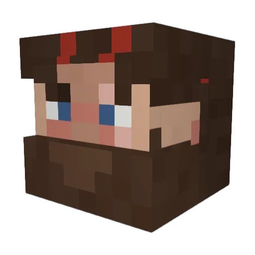 _Lepsea_ Minecraft avatar head, 3D render