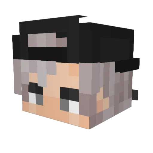 _Leqit_Combo Minecraft avatar head, 3D render