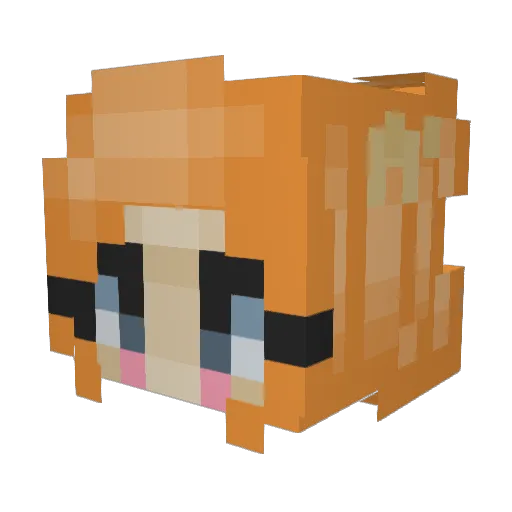 _Lesbeans_ Minecraft avatar head, 3D render